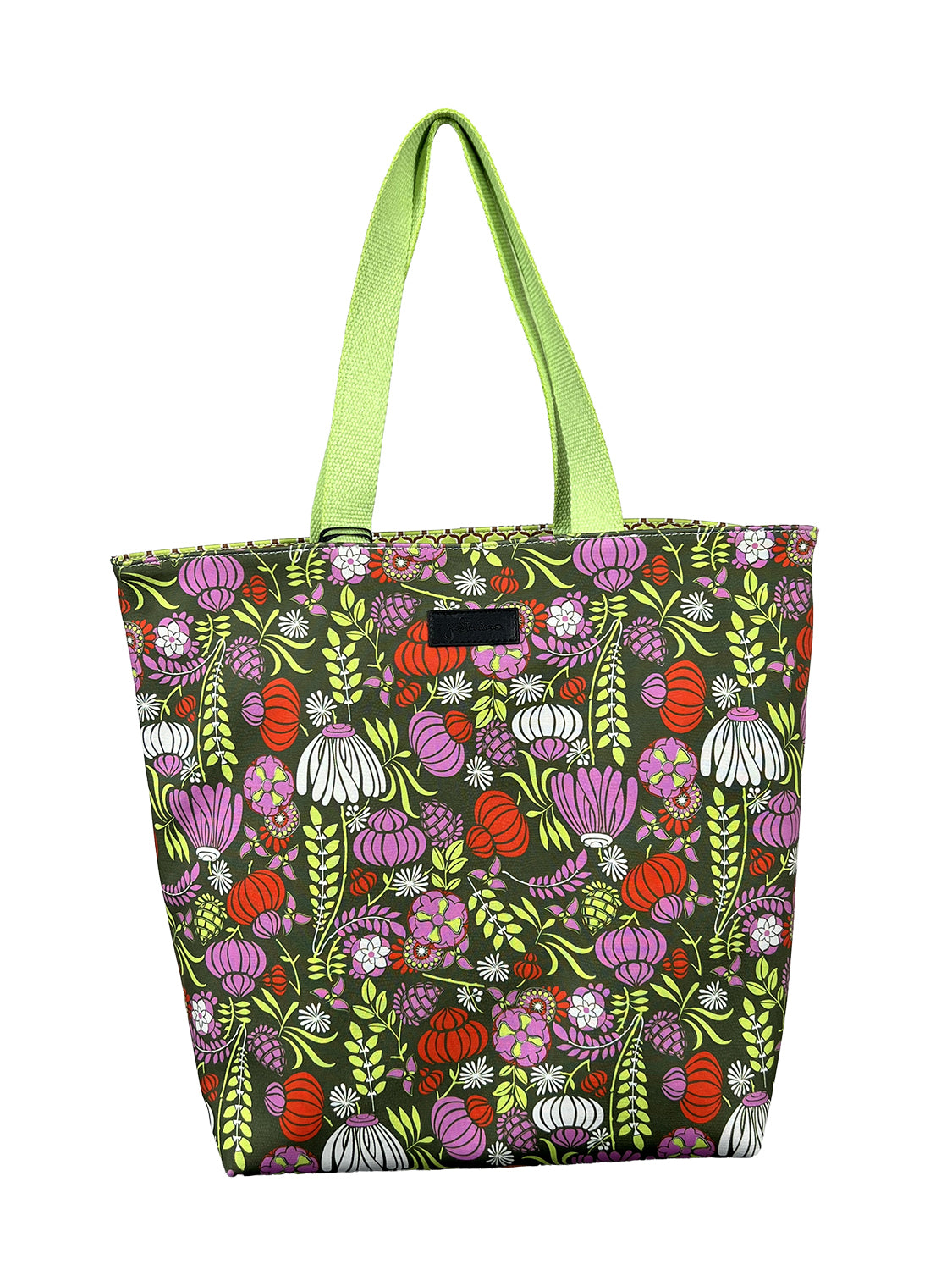 JUSTMINE K125 1268 TOTEM BAG shopper donna fantasia verde Made in Italy