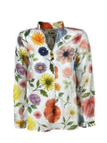 4.10 BottegaChilometriZero DD26805 GURU camicia donna bianco/multicolor