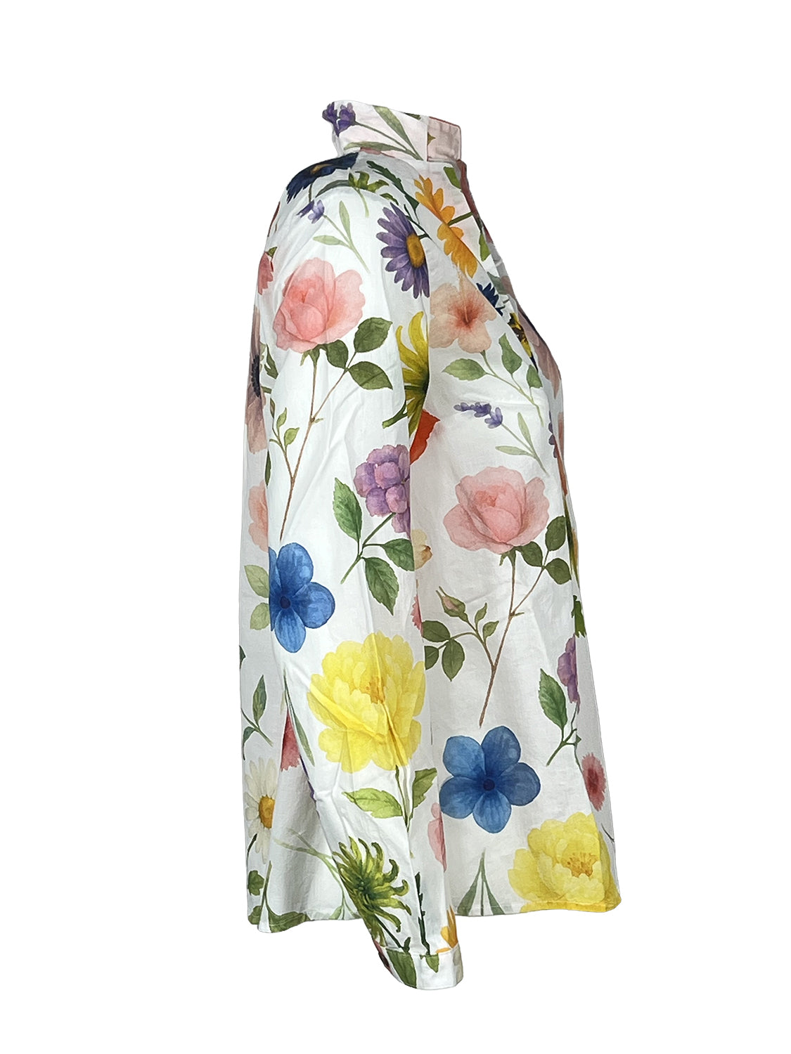 4.10 BottegaChilometriZero DD26805 GURU camicia donna bianco/multicolor