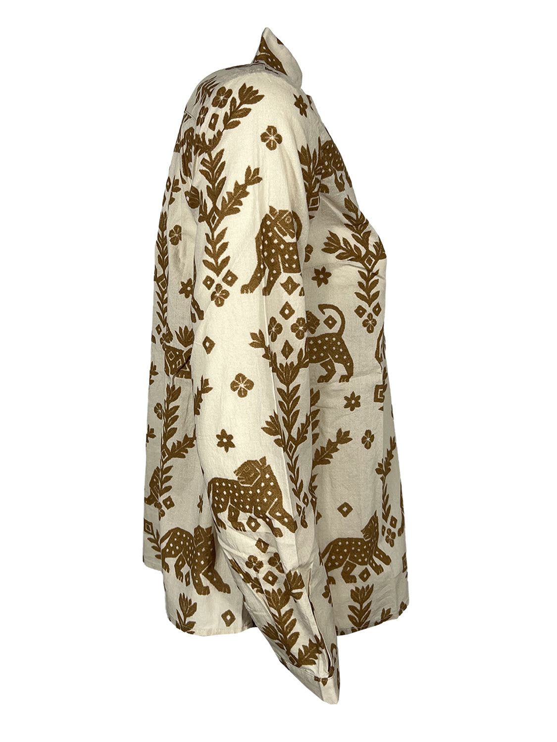 4.10 BottegaChilometriZero DD26805 GURU camicia donna beige/biscotto