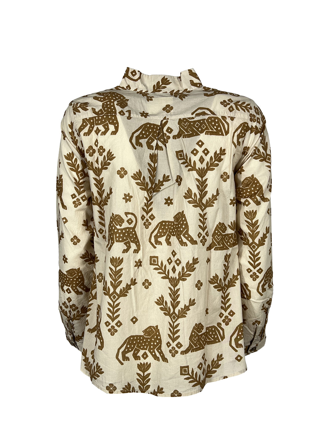 4.10 BottegaChilometriZero DD26805 GURU camicia donna beige/biscotto