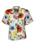 4.10 BottegaChilometriZero DD26756 SCESA camicia donna bianco/multicolor