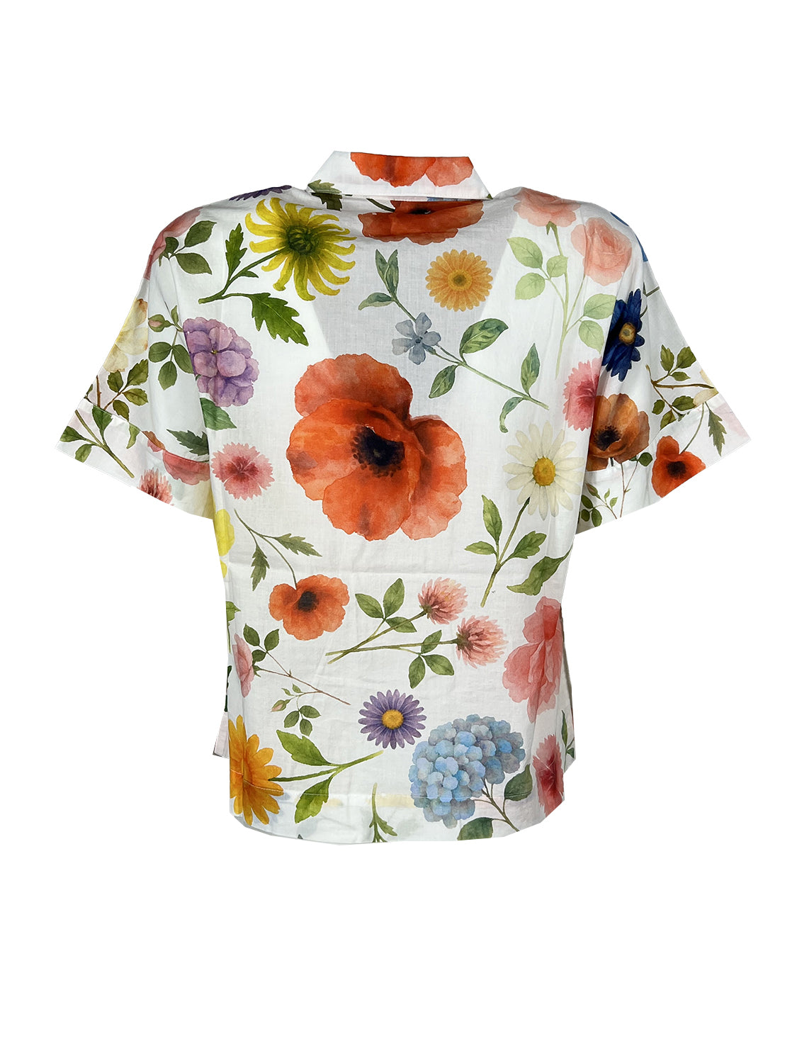 4.10 BottegaChilometriZero DD26756 SCESA camicia donna bianco/multicolor