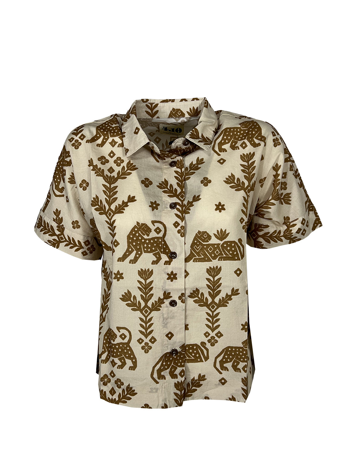 4.10 BottegaChilometriZero DD26756 SCESA camicia donna beige/biscotto