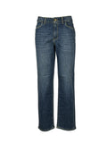NOIR’N’BLEU LISETTE-76 Jeans Donna Tapered Denim Lavato con Rotture Made in Italy