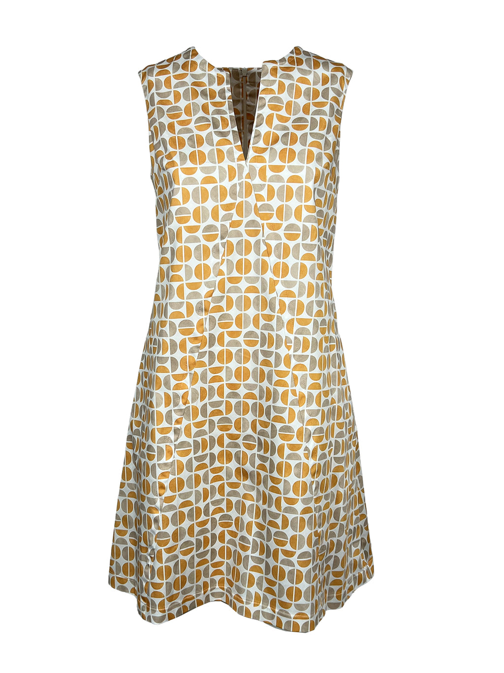 THE ABITO MILANO AB16CS abito donna bianco/arancio/beige Made in Italy