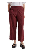 MEIMEIJ M6EA29 pantalone donna brandy cotone risvolto Made in Italy
