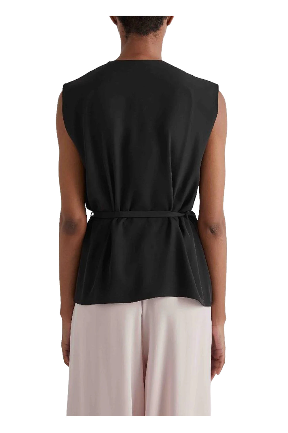 MEIMEIJ M6PF05 gilet donna a fazzoletto Made in Italy