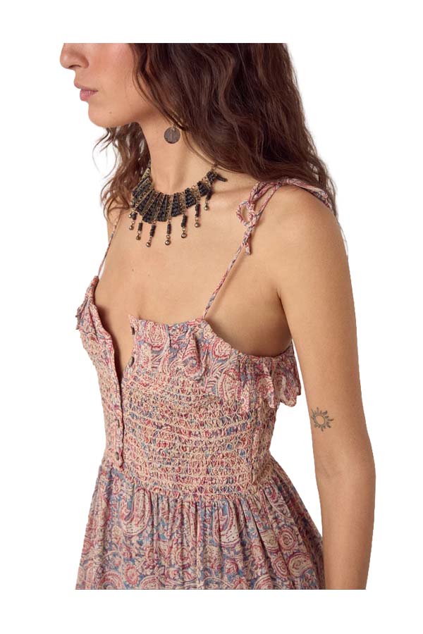 MAISON HOTEL JULIE abito donna cachemire rosa multicolor viscosa