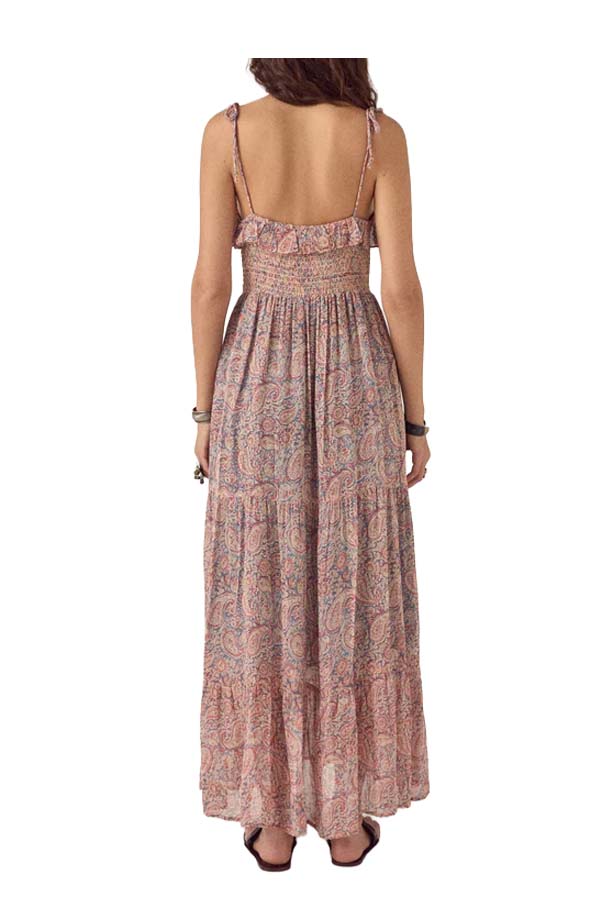 MAISON HOTEL JULIE abito donna cachemire rosa multicolor viscosa