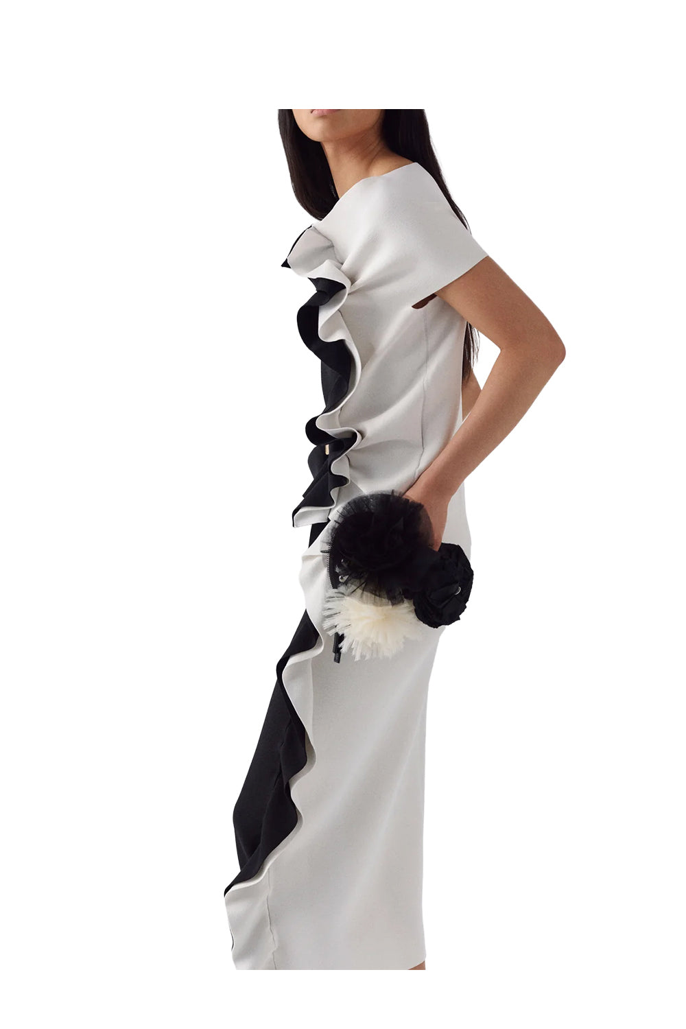 F6SA52 DAISY LIVIANA CONTI Maglia Bicolore Nero/bianco Made in Italy