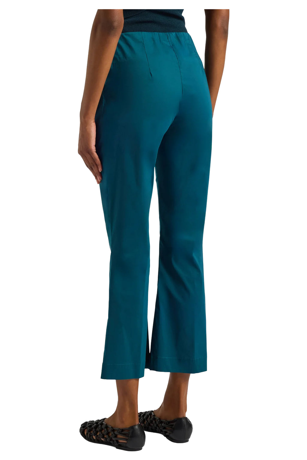 Pantalone donna eucalipto Liviana Conti CNTK38 CLAUDETTE in tela di cotone stretch Made in Italy (Copia)
