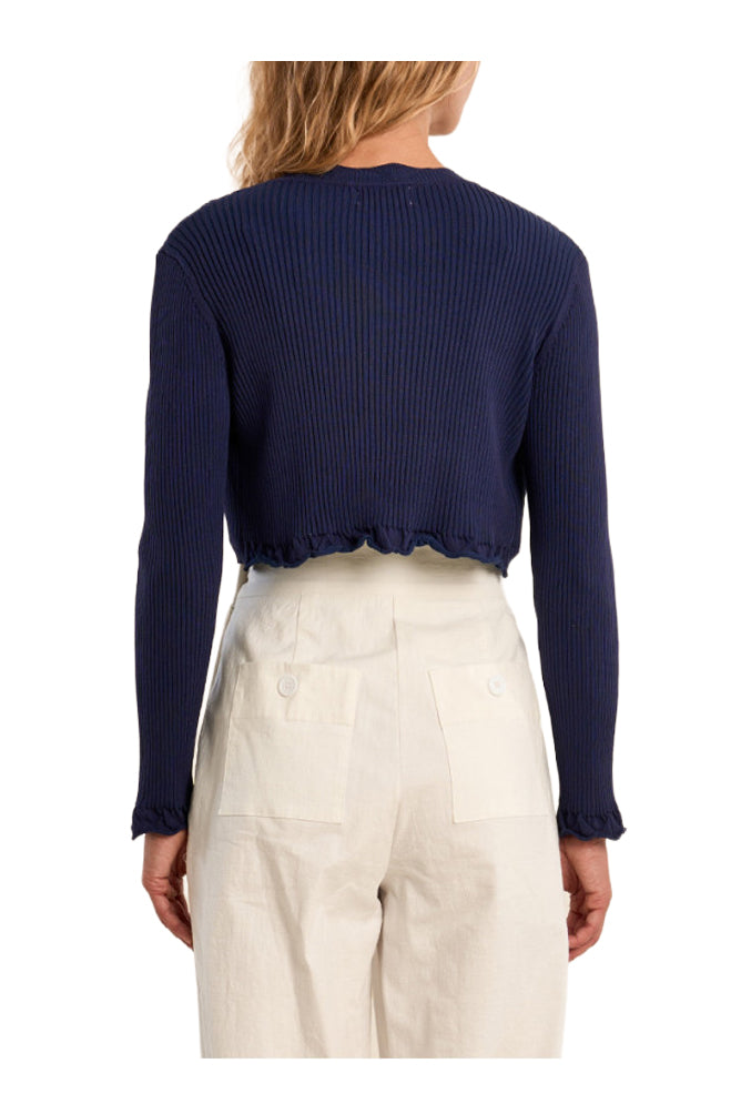 MOLLY BRACKEN E1105AEP tuta donna denim lyocell cotone gamba larga