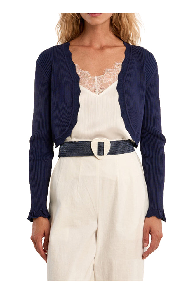 MOLLY BRACKEN E1105AEP tuta donna denim lyocell cotone gamba larga