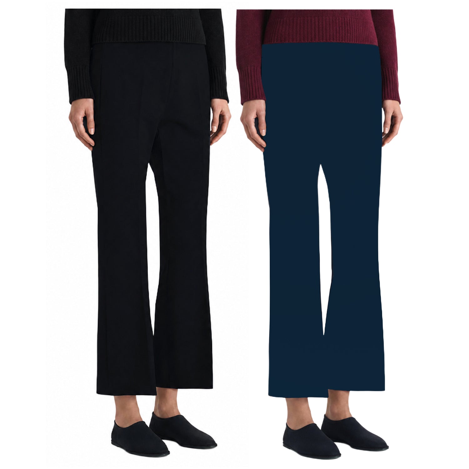 LIVIANA CONTI pantalone donna punto milano trombetta CNTI84 MADE IN ITALY
