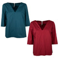 LIVIANA CONTI L6SK72 DEANNA blusa donna trapezio Made in Italy