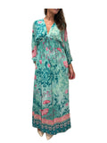 WU’SIDE abito donna a tunica tiffany fantasia art. AB 26322 in viscosa Made in Italy