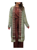 WU’SIDE kimono medio donna verde fantasia etnica art. KIO 26276 Made in Italy