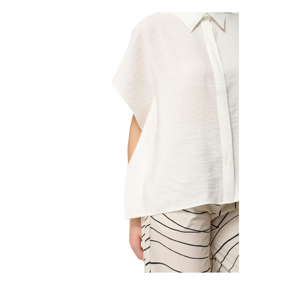 HUMILITY blusa donna over ecru BOVIRI-C MADE IN ITALY