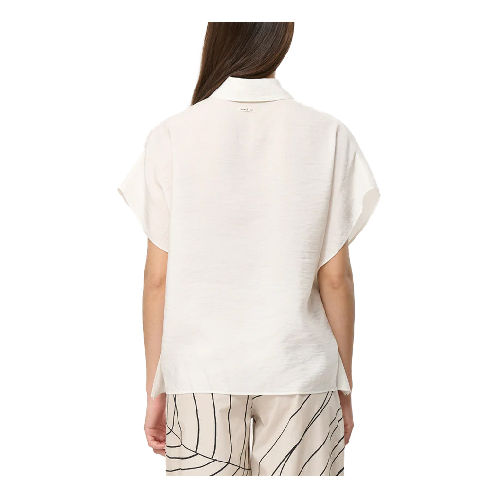 HUMILITY blusa donna over ecru BOVIRI-C MADE IN ITALY