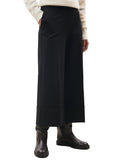 HUMILITY Pantalone Donna Nero Punto Milano Cropped SOPHIO MADE IN ITALY