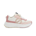 NØ NAME Sneaker Donna CARTER JOGGER W Pink/Dove/Salmon – Suede + GRS, Platform 5 cm