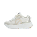 NØ NAME Sneaker Donna CARTER JOGGER W GOLD/DOVE/GOLD – Platform 5 cm, Soletta GOTS