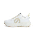 NØ NAME Sneaker Donna CARTER FLY W Bianco/Dorato – Platform 5 cm Eco GRS/GOTS