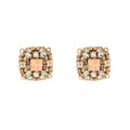 SODINI Orecchini Donna Hera Multicolor con Charm Quadrato, Cristalli e Mini-Perle 552472