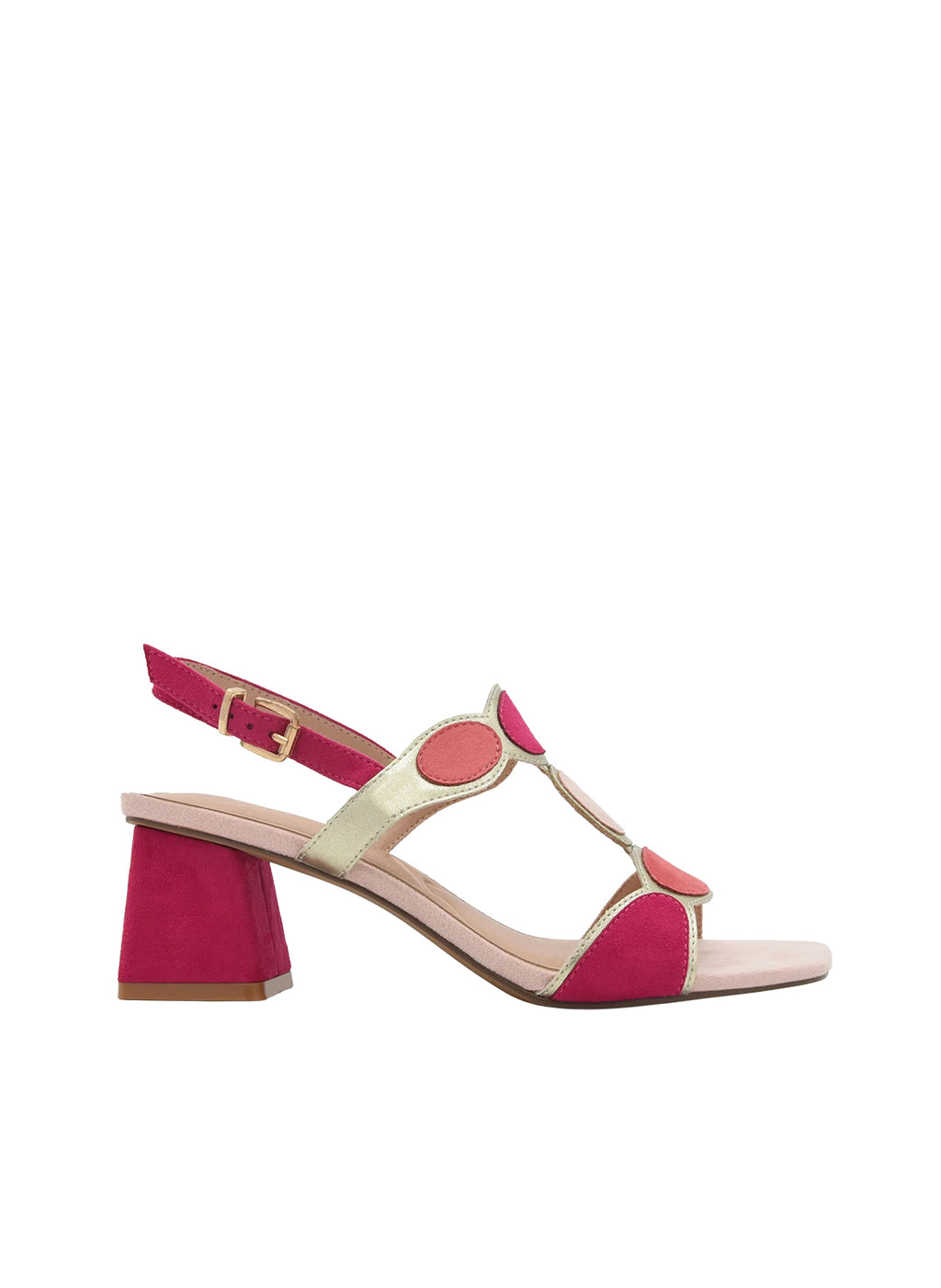 AZAREY 613L787 Sandalo Donna Multicolor Tacco 5 Soletta Pelle