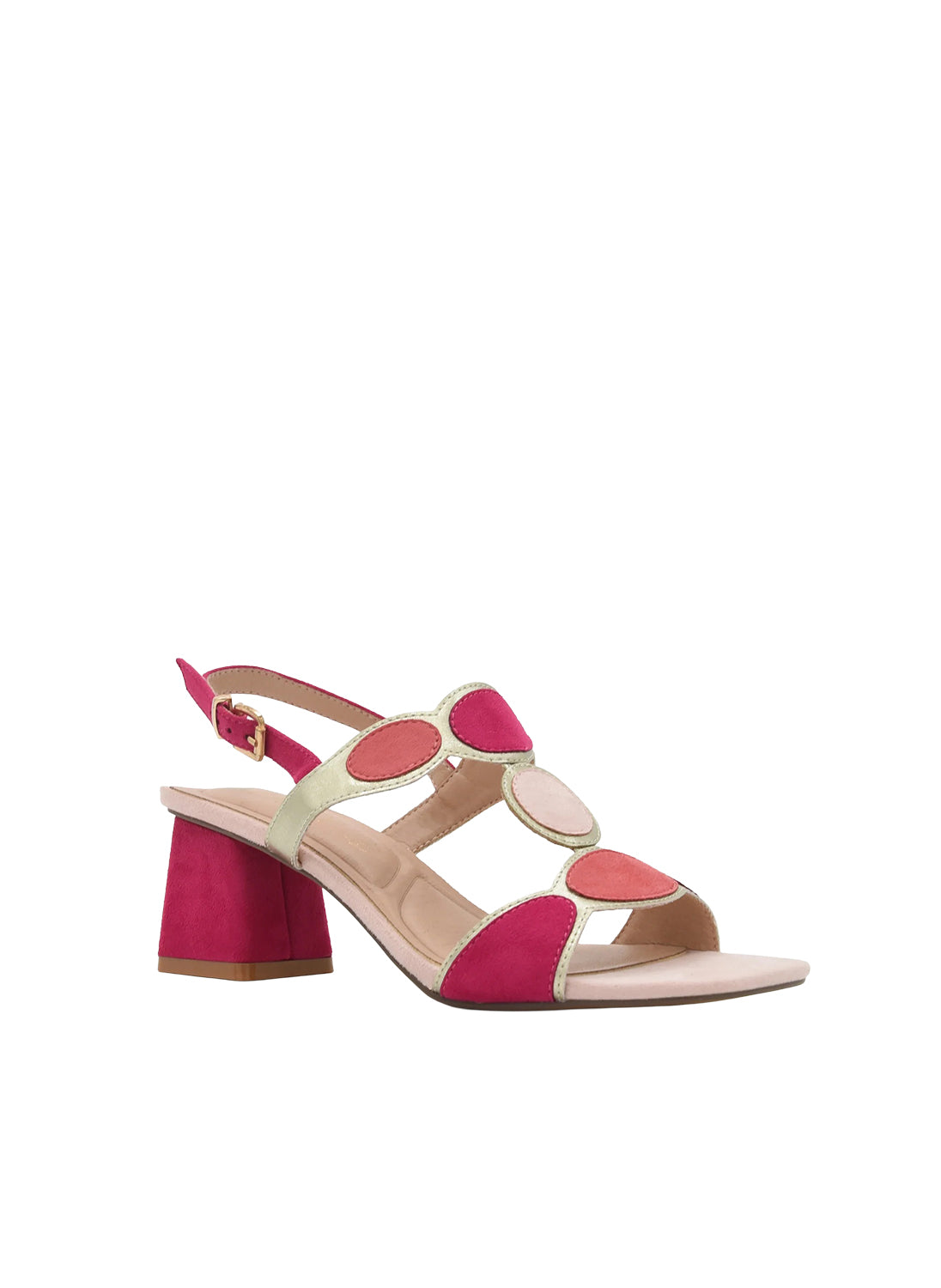 AZAREY 613L787 Sandalo Donna Multicolor Tacco 5 Soletta Pelle