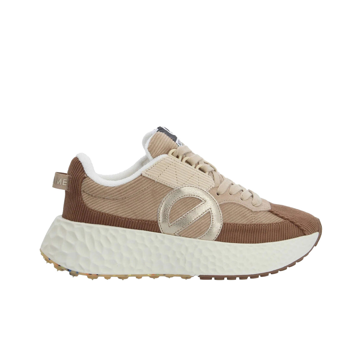 NØ NAME Carter Runner W Sneaker Donna Nude/Choco