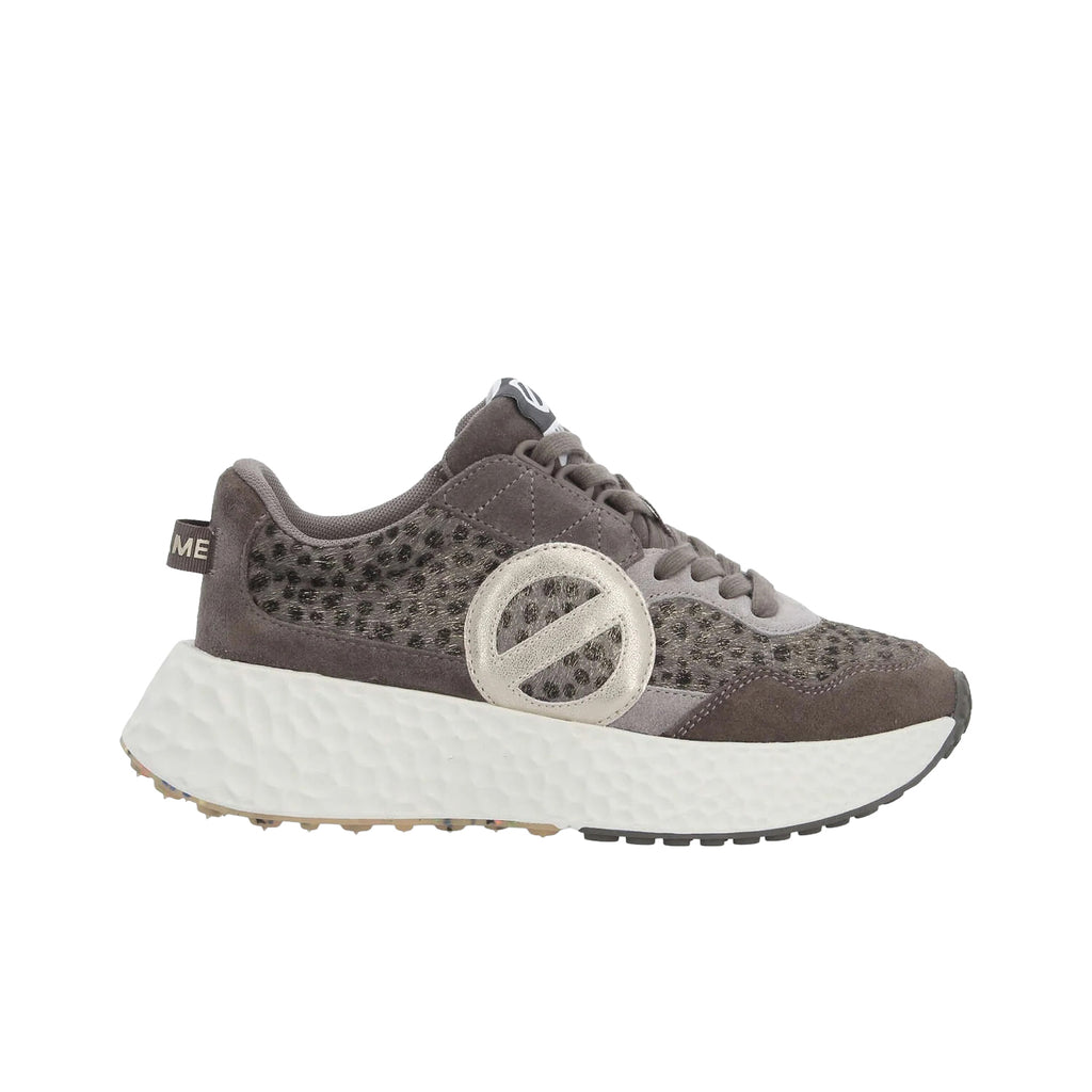 NØ NAME Carter Jogger W Sneaker Donna Grey/Carbone Animalier