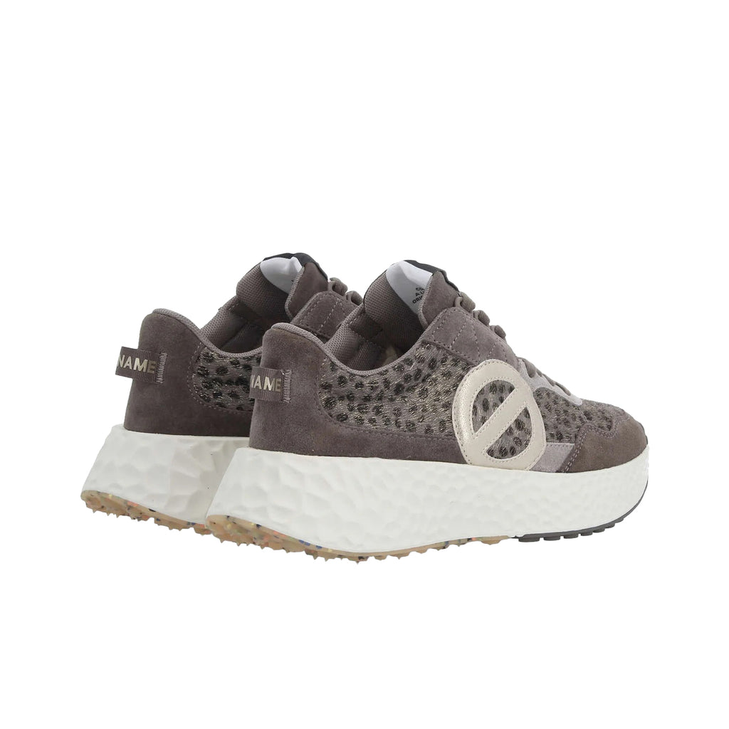 NØ NAME Carter Jogger W Sneaker Donna Grey/Carbone Animalier