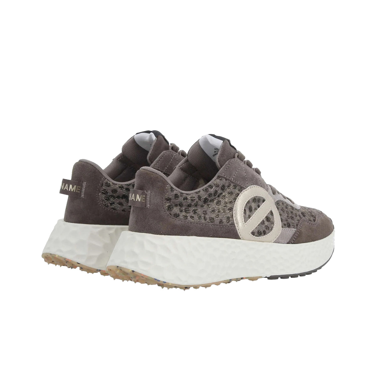 NØ NAME Carter Jogger W Sneaker Donna Grey/Carbone Animalier