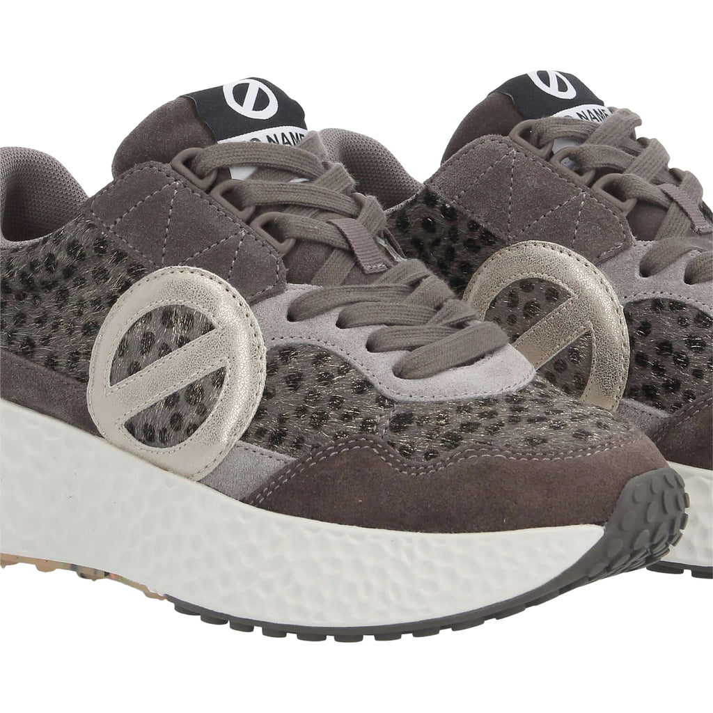 NØ NAME Carter Jogger W Sneaker Donna Grey/Carbone Animalier