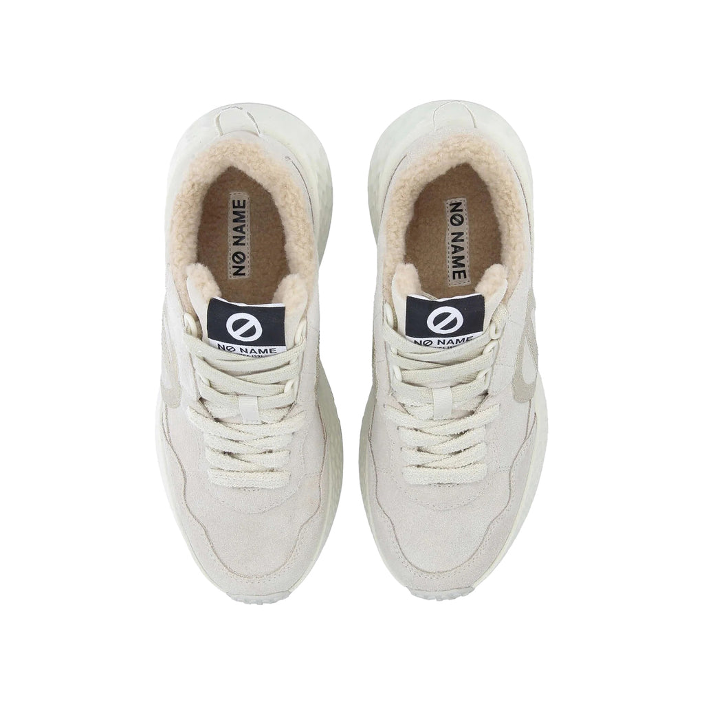 NØ NAME CARTER JOGGER W Sneaker Donna Dove/Dove in Camoscio Glitter