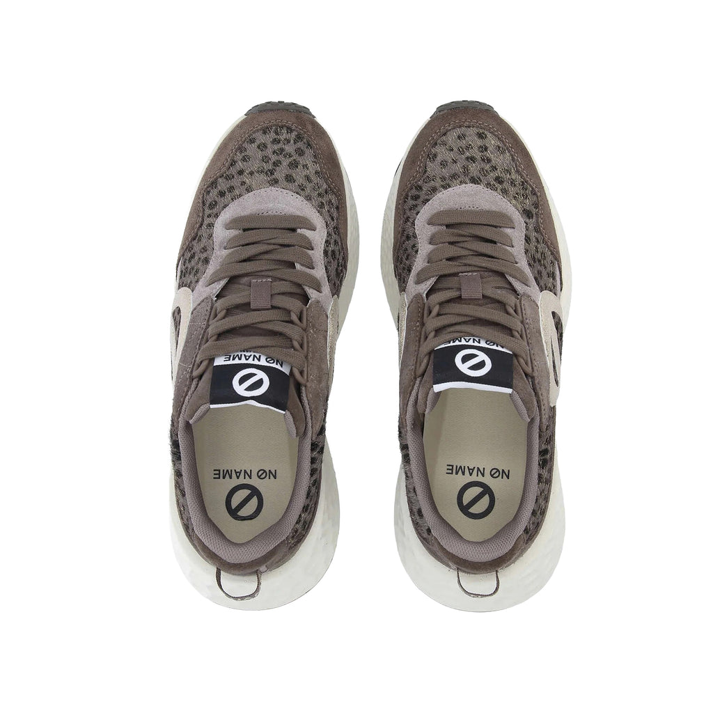 NØ NAME Carter Jogger W Sneaker Donna Grey/Carbone Animalier