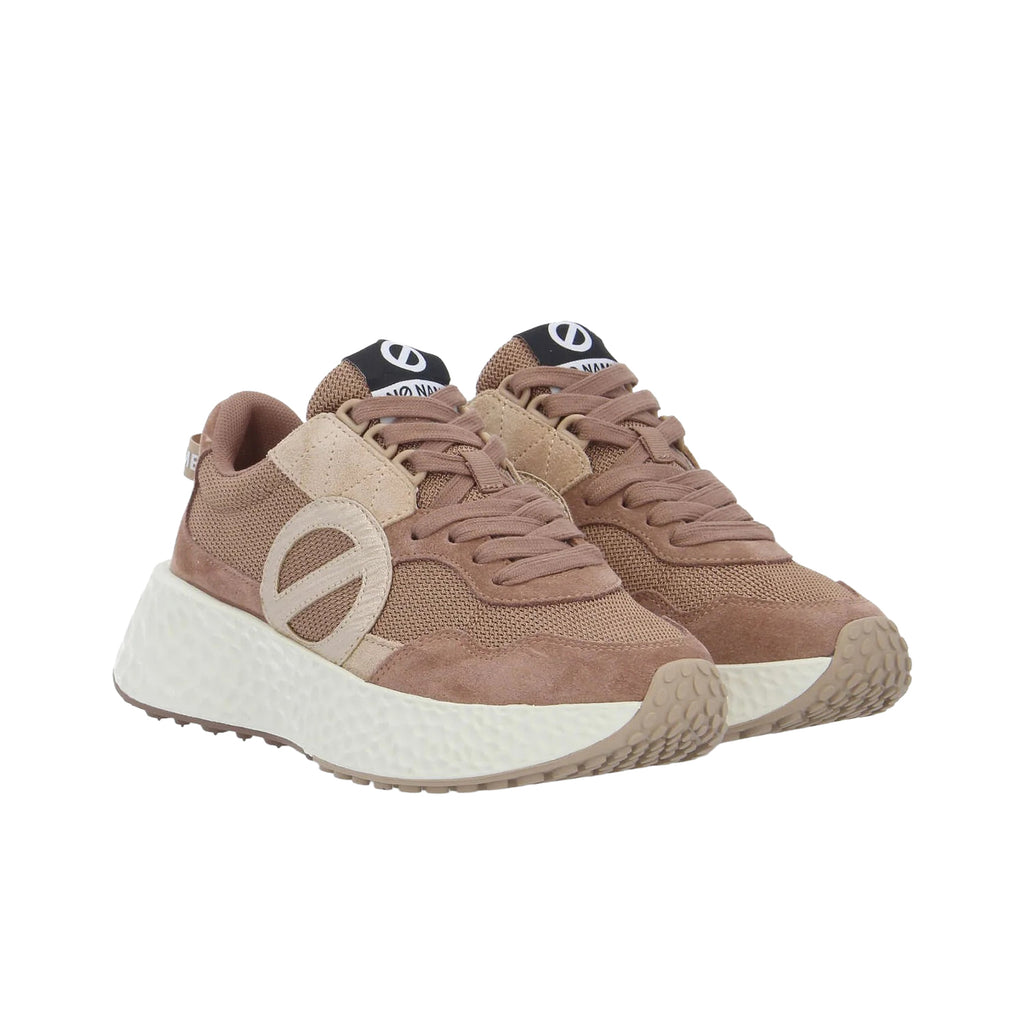NØ NAME Carter Jogger W Sneaker Donna Choco Beige Gold