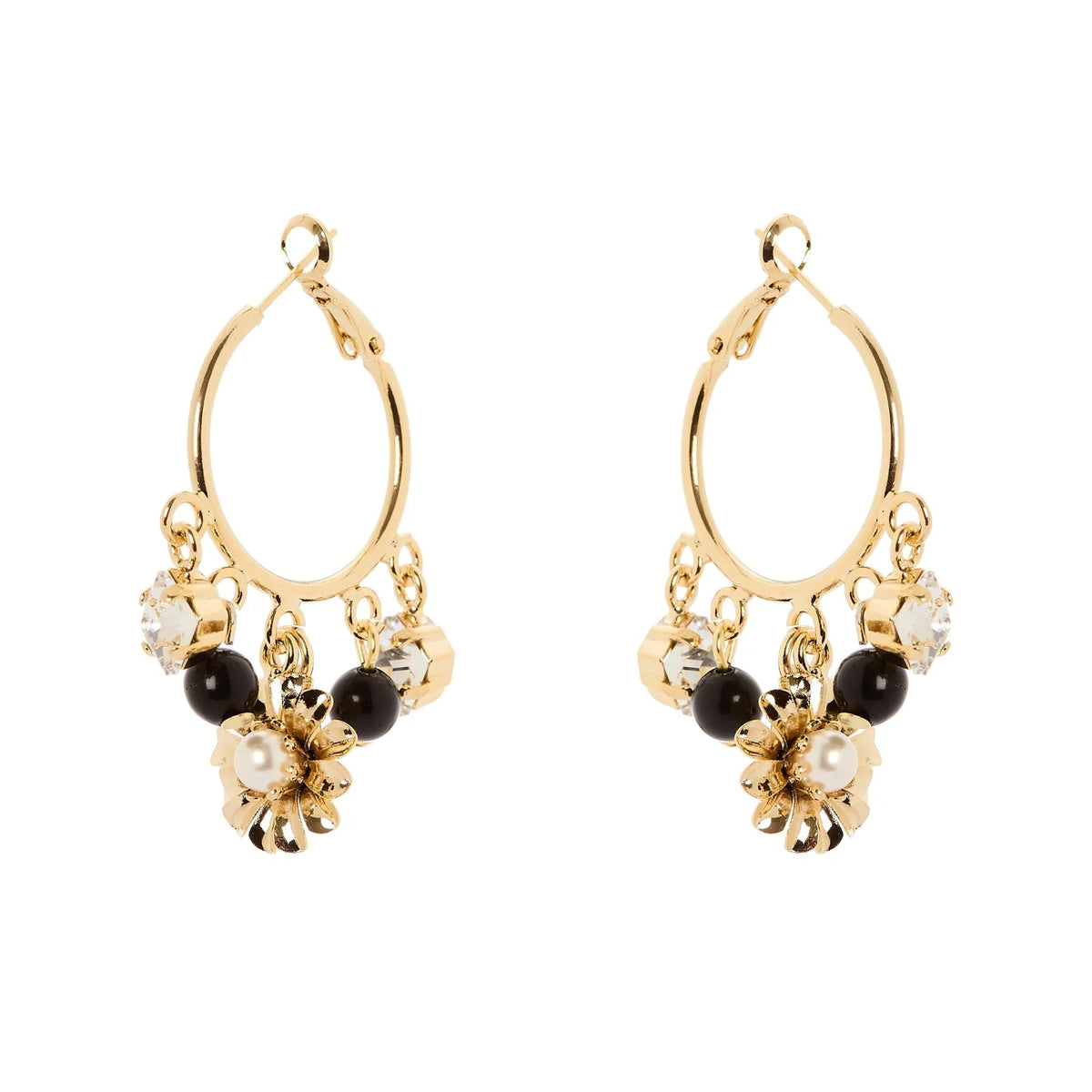 SODINI Orecchini Donna a Cerchio La Dame Oro con Mini Pendenti 552417