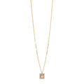 SODINI Collana Donna Lunga Hera Multicolor con Catena Groumette e Charm Quadrato Pendente 552449