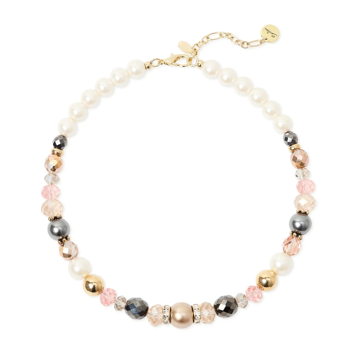 SODINI Collana Donna Corta Hera Multicolor con Perle e Cristalli 552451