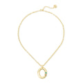 SODINI Collana Donna Corta Emilia Multicolor con Pendente Ovale Bombato e Cristalli 800038W