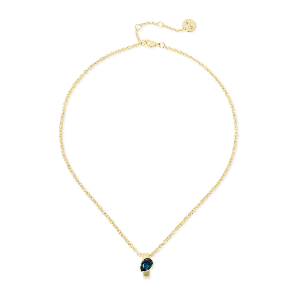 SODINI Collana Donna Corta Emilia Multicolor con Anello e Cristallo a Goccia 800040W