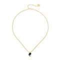 SODINI Collana Donna Corta Emilia Multicolor con Anello e Cristallo a Goccia 800040W
