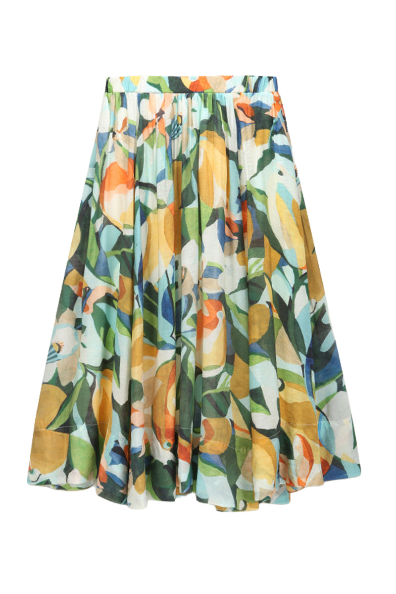ORFEO PARIS LYDIA SK391 gonna donna multicolor elastico vita