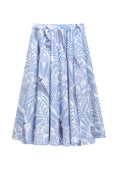 ORFEO PARIS LYDIA SK391 gonna donna bianco azzurro cotone