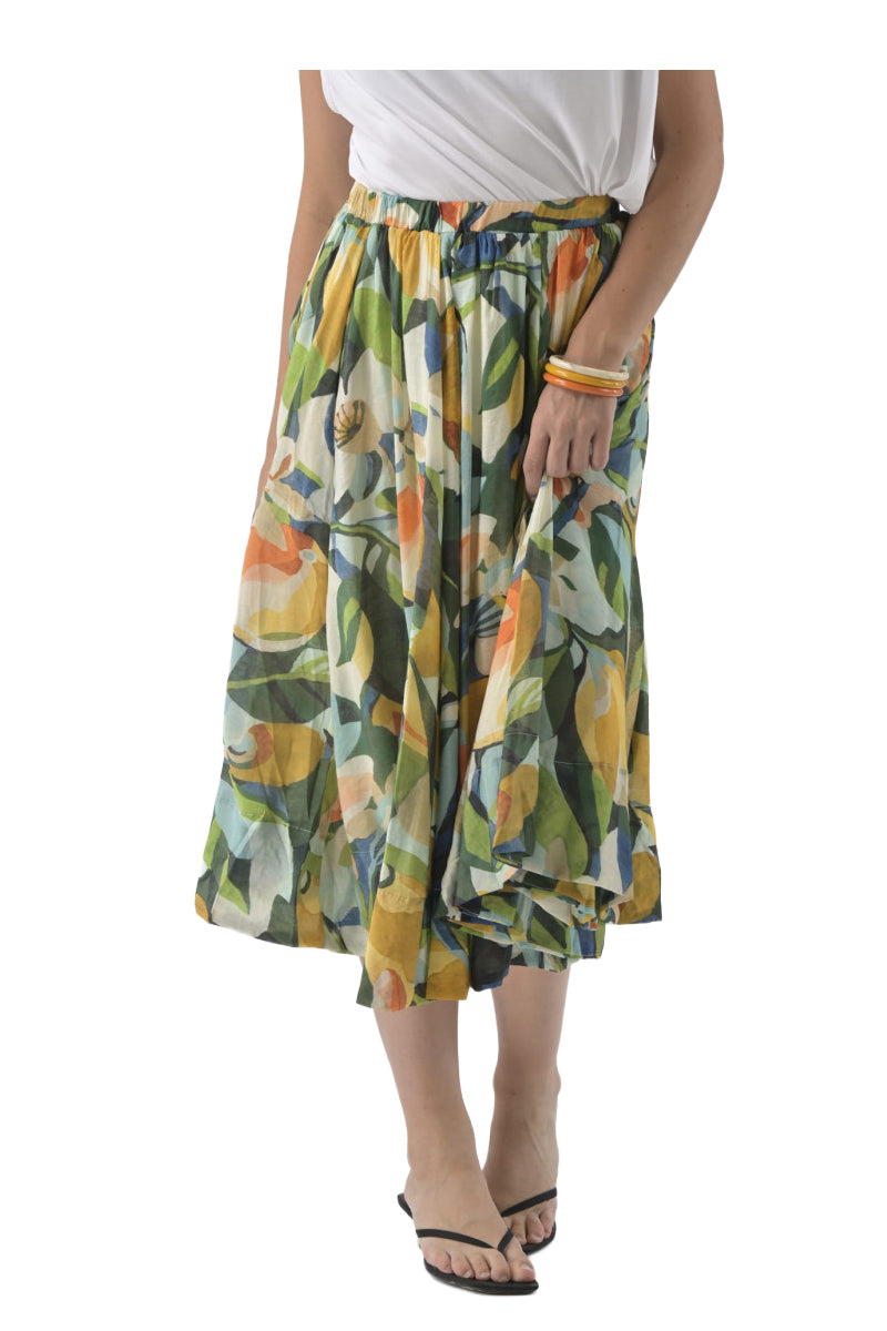 ORFEO PARIS LYDIA SK391 gonna donna multicolor elastico vita