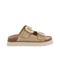 NØ NAME Sandy Slap W sandali donna beige in pelle