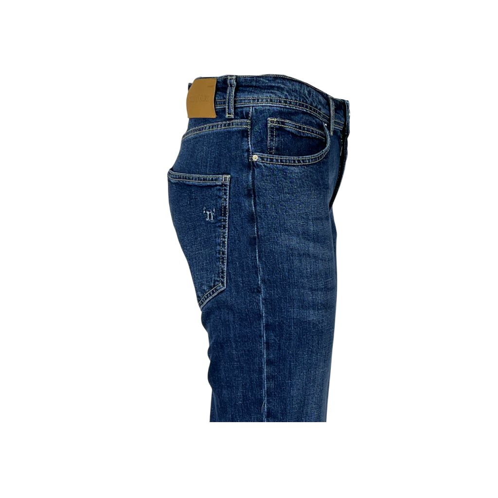 NOIR’N’BLUE Jeans Donna HEVA-L320 Stone Washed Scuro Slim Fit